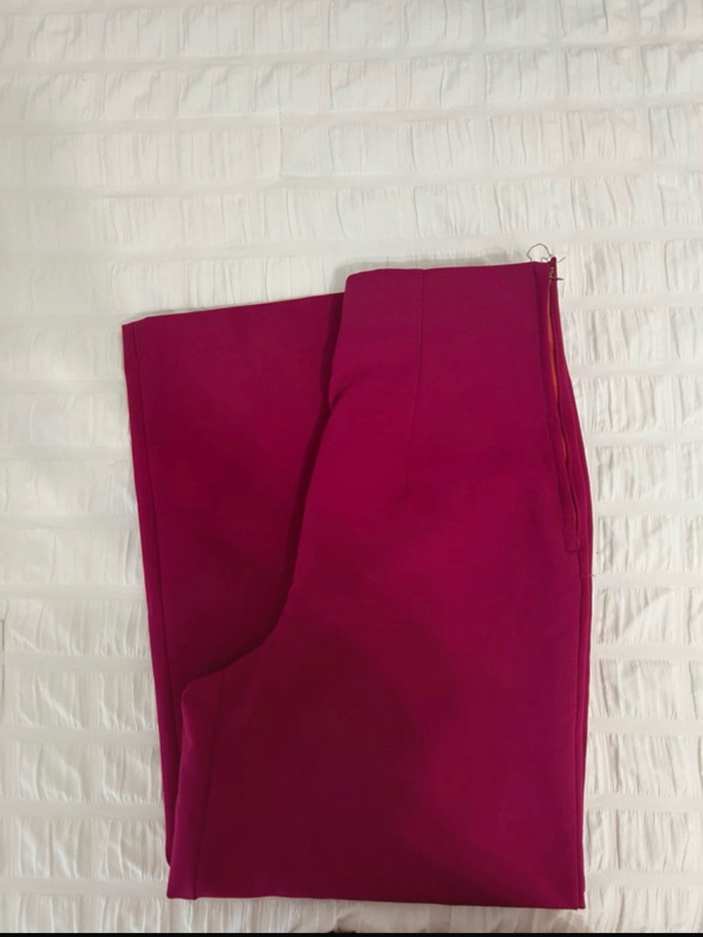Zara Hot Pink High-waist Pants